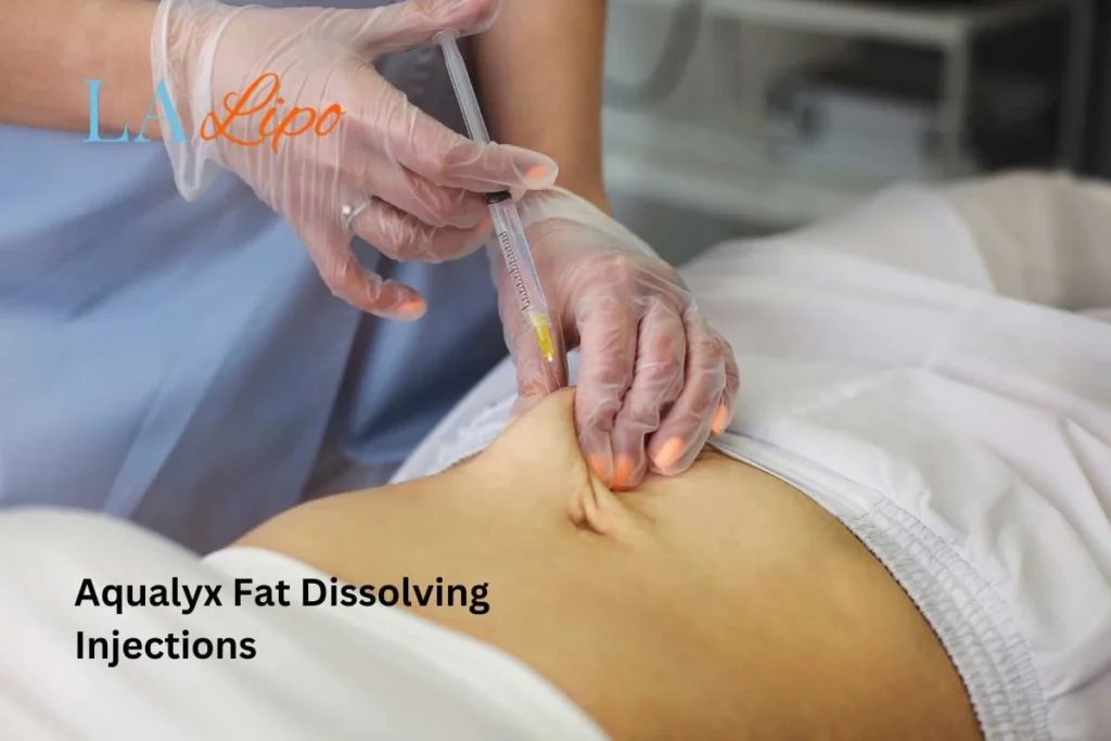 woman having fat dissolving injections Southend in the stomach
