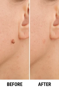 Skin tags removal Southend before and after