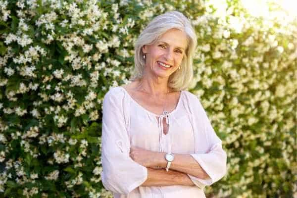 Older woman happy with urinary incontinence treatment Southend